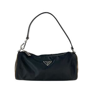 Prada Bronze Detail Pochette Bag